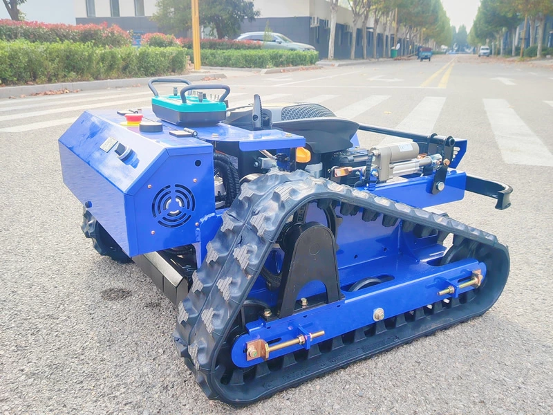 Remote-Controlled Mowing Application in Hilly Pastureland