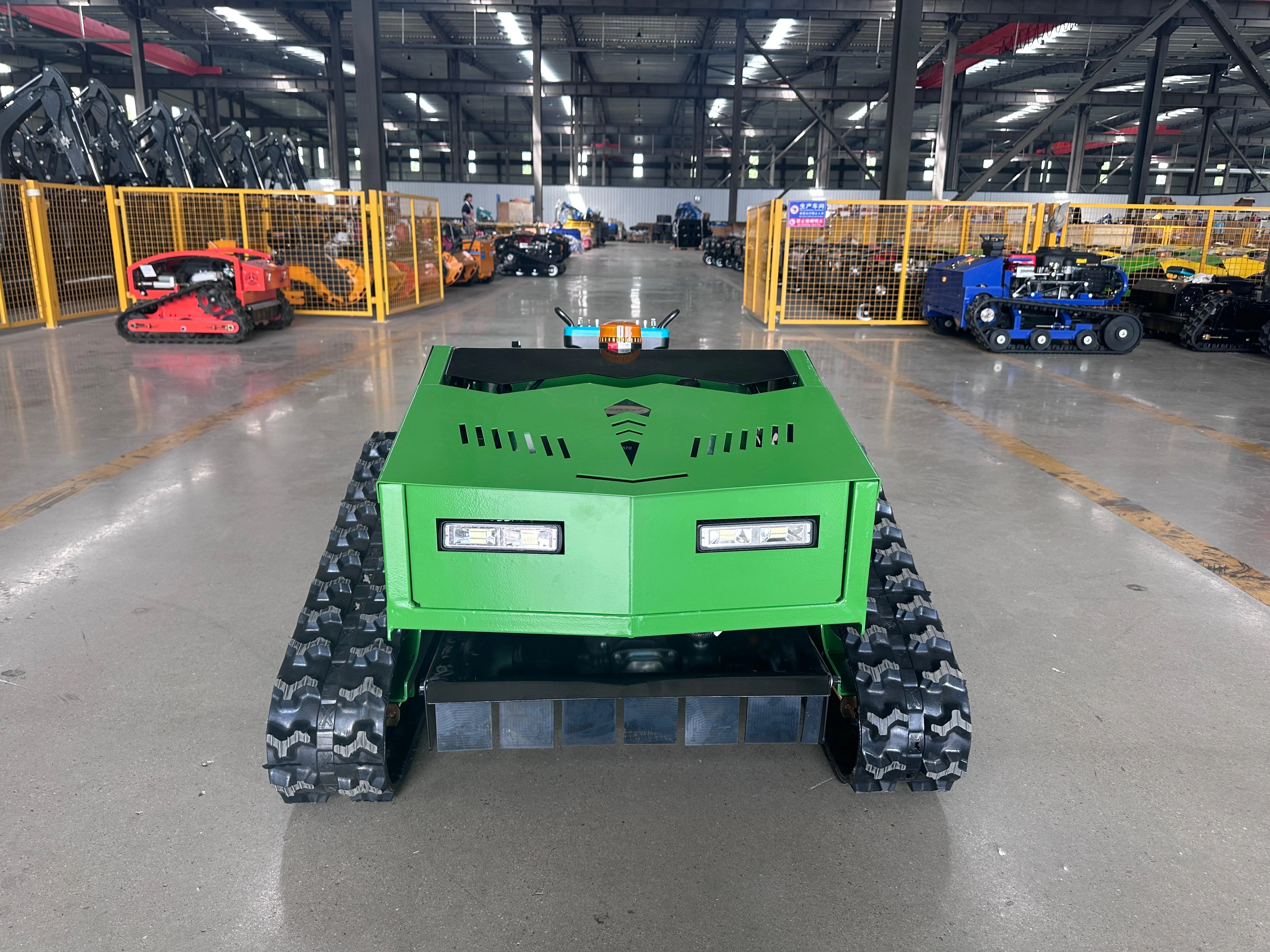 Triangular Track Remote Control Lawn Mower