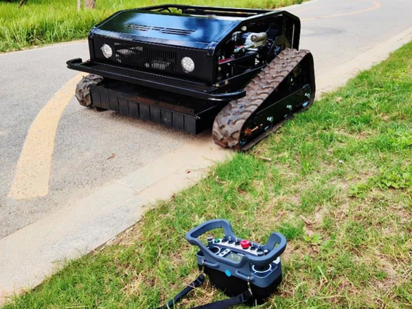 Triangular Track Remote Control Lawn Mower