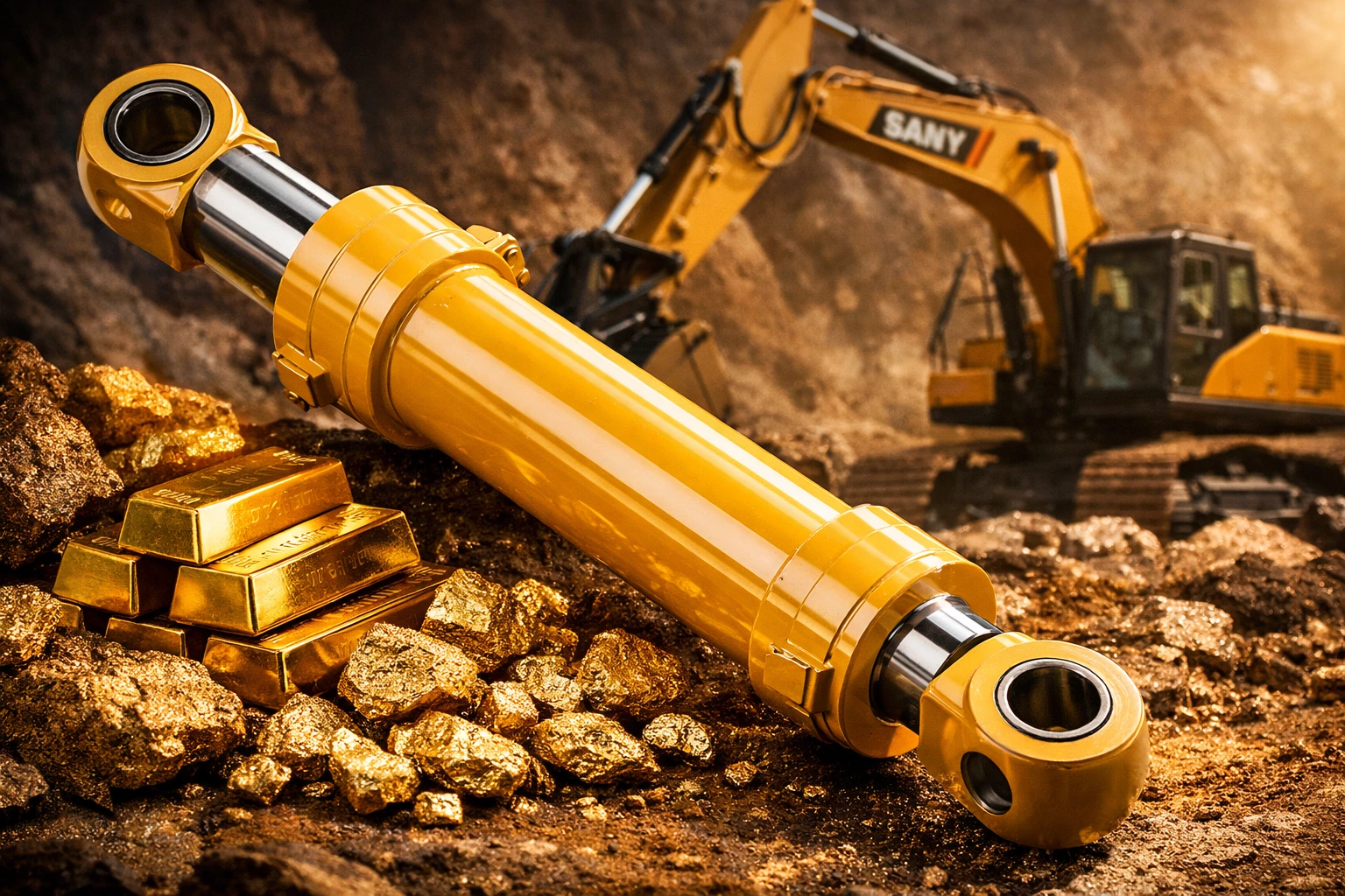 SANY Excavator Boom Cylinder Assembly 60065483