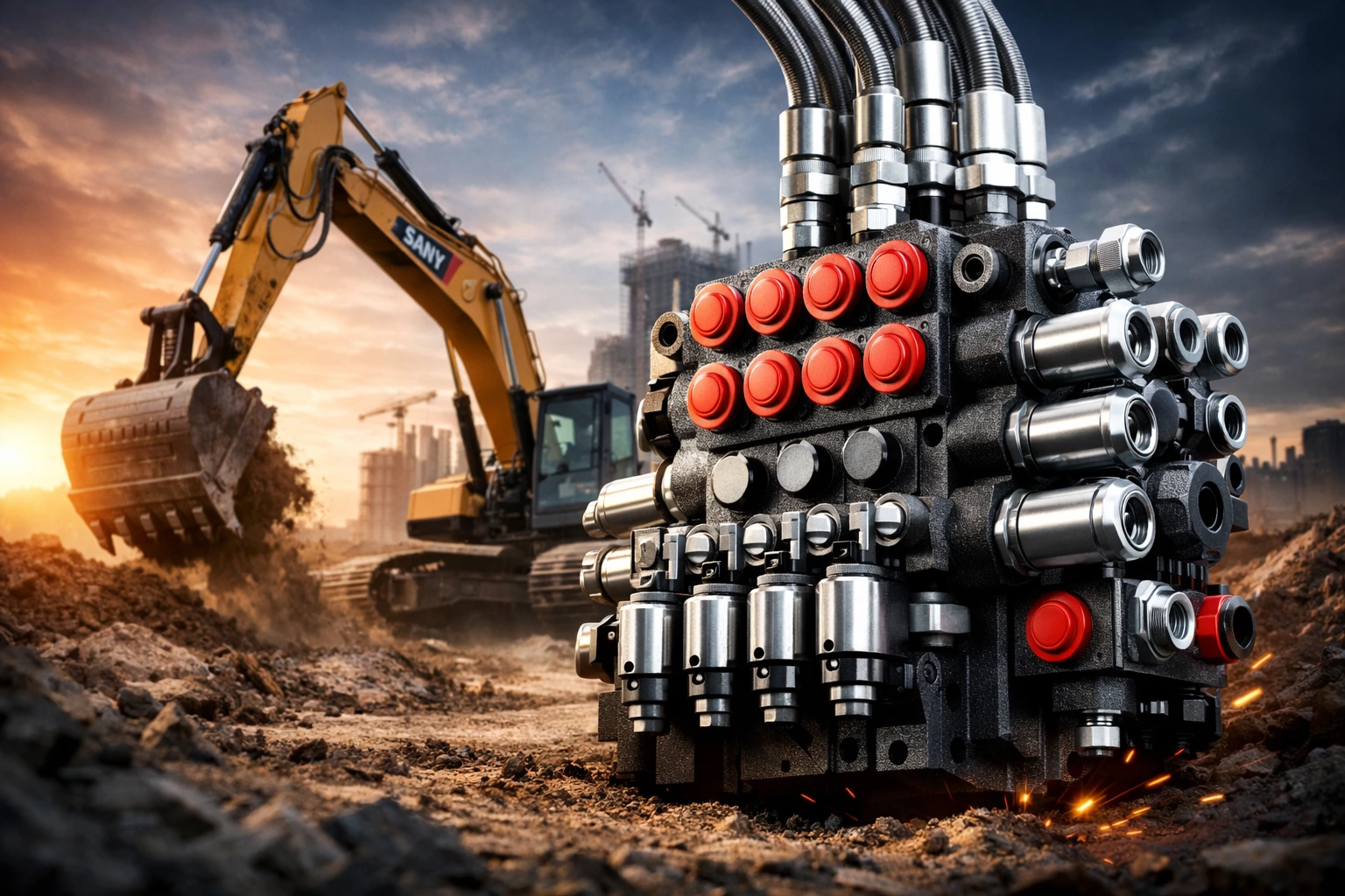 Excavator Control Valve Hydraulic B220401000622