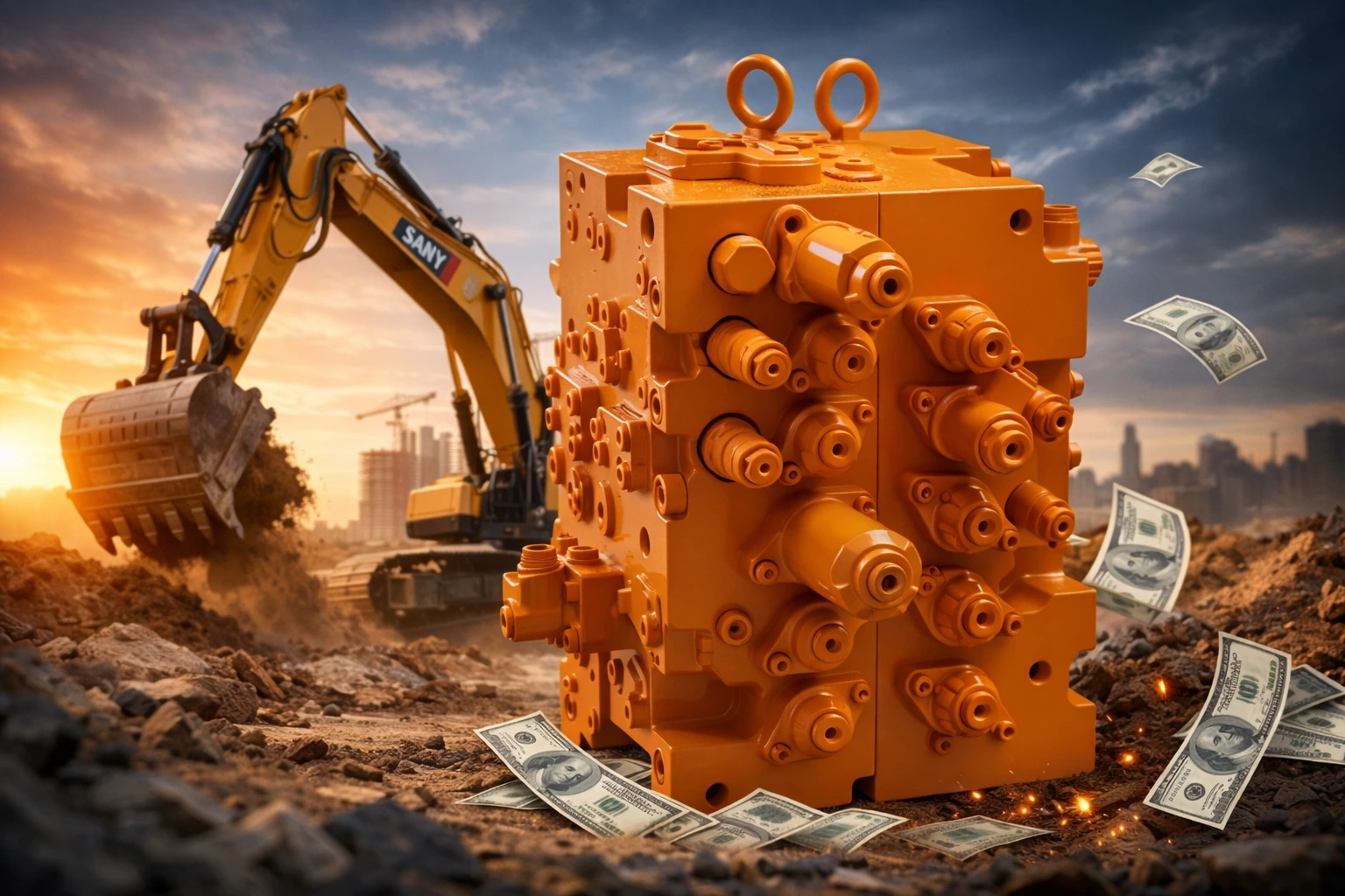 Excavator Hydraulic Control Valve 60026783