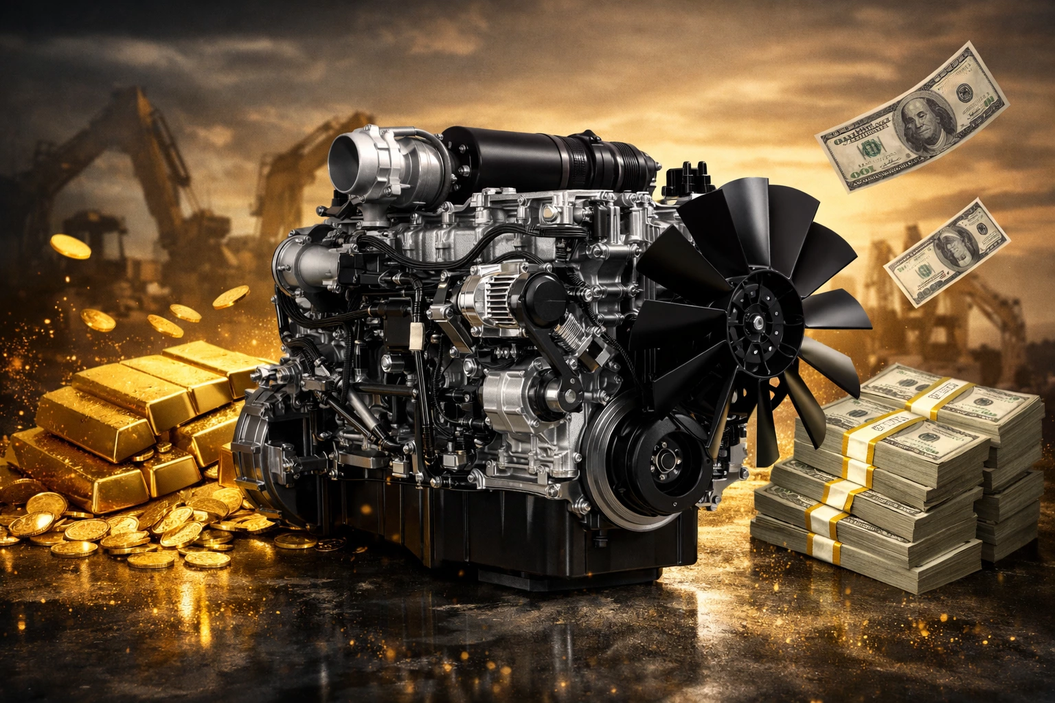 SANY Excavator Engine assembly 60040290